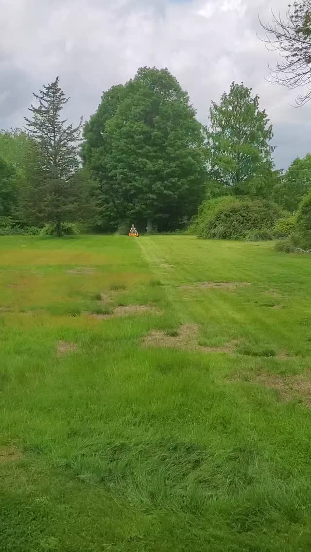 Ryan mowing large property